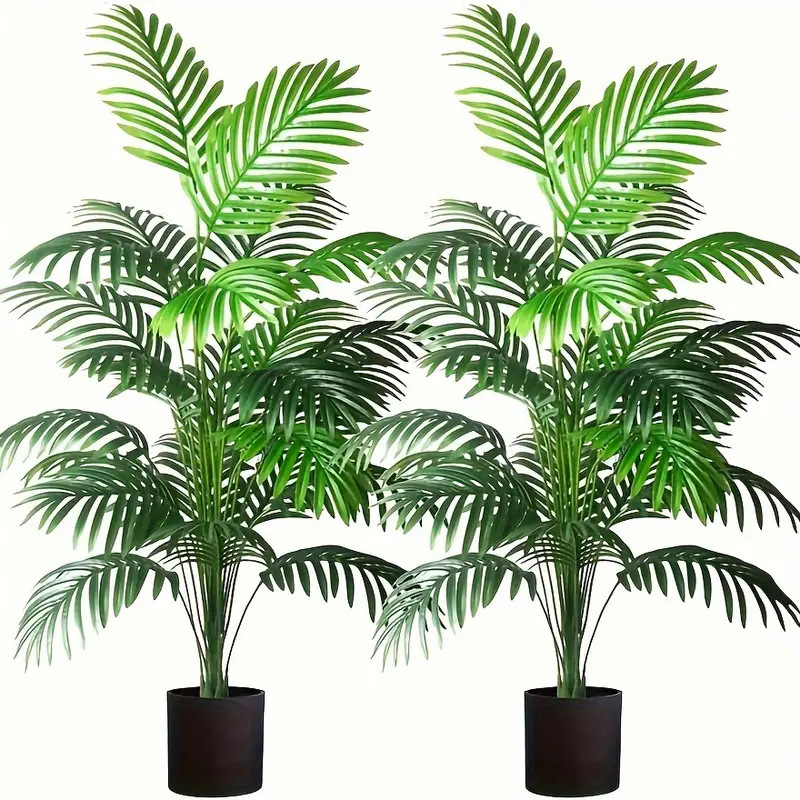 Fiddle Leaf Fig - 24 Daun Palem Areca Tanaman Buatan