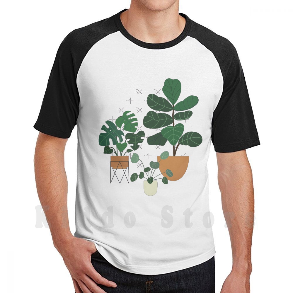 Fiddle Leaf Fig - Kaos Plant Friends Katun Pria DIY