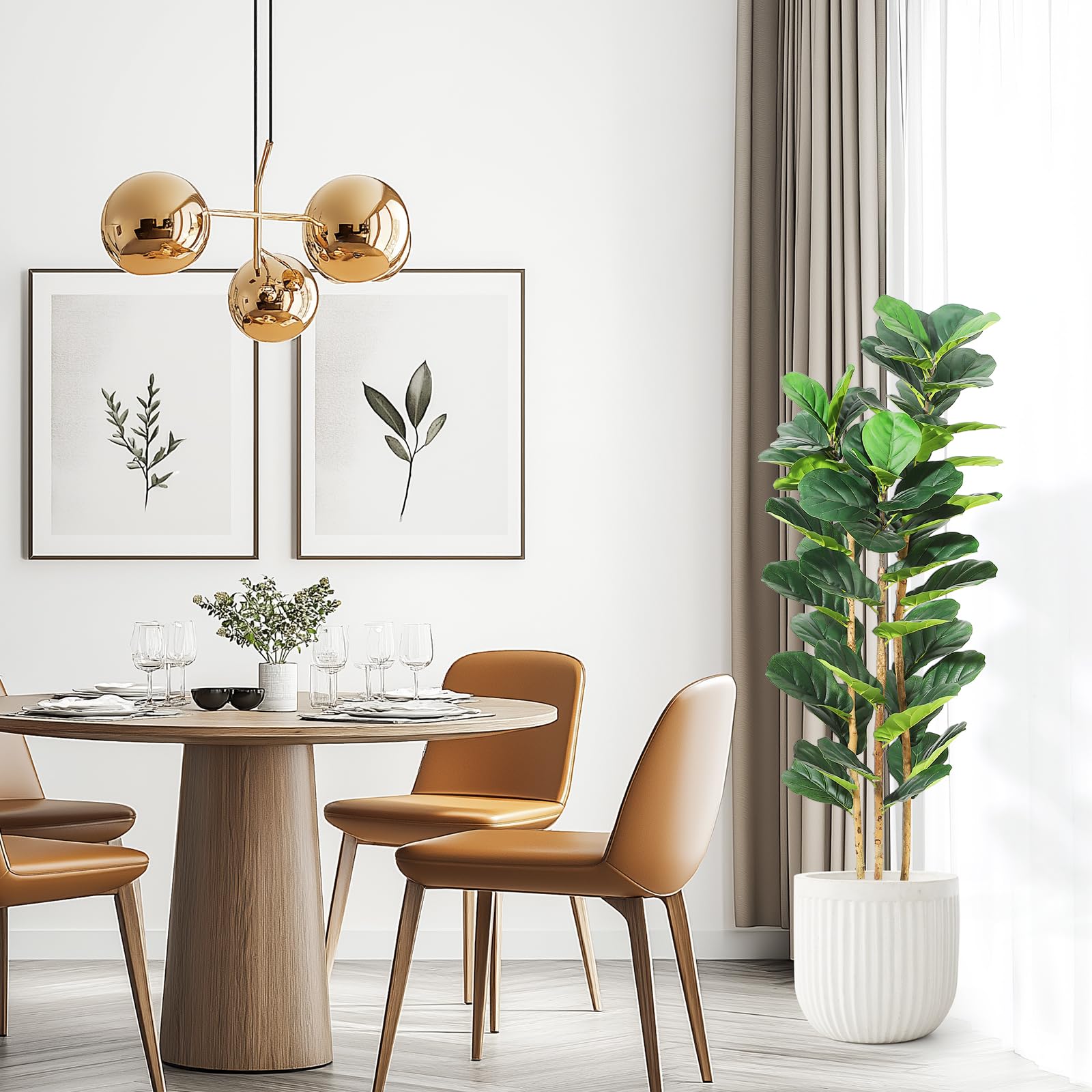 Pohon Fiddle Leaf Fig Buatan d - Rubber Plant Ficus ulasan dan harga