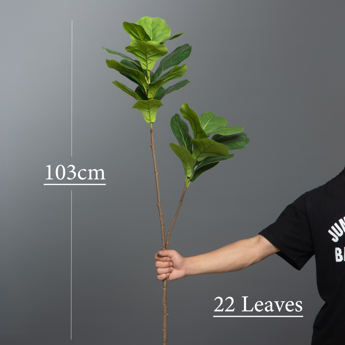 103cm/132cm pohon Ficus buatan - Rubber Plant Ficus ulasan dan harga