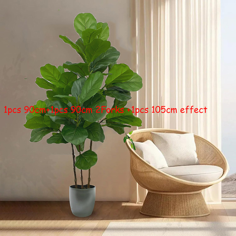 23-41 pohon Ficus buatan tanam - Fiddle Leaf Fig ulasan dan harga