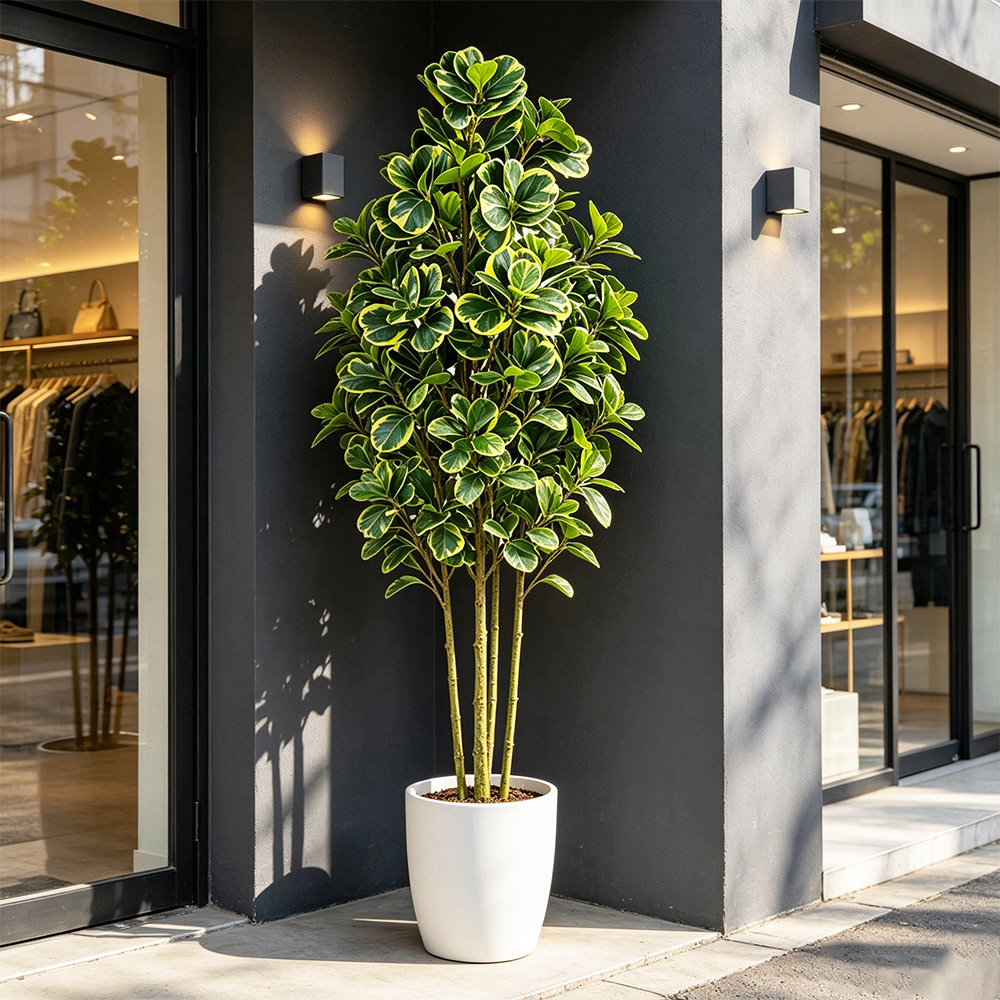 Pohon Ficus Buatan 76cm/115cm, - Rubber Plant Ficus ulasan dan harga
